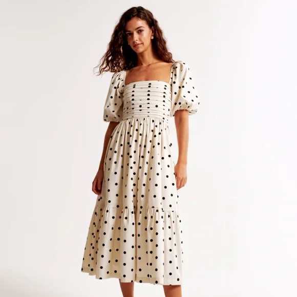 emerson poplin puff sleeve midi dress dupe Summer Midi Dress For Under $100